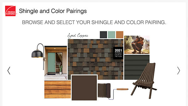 Shingle and Color Pairings